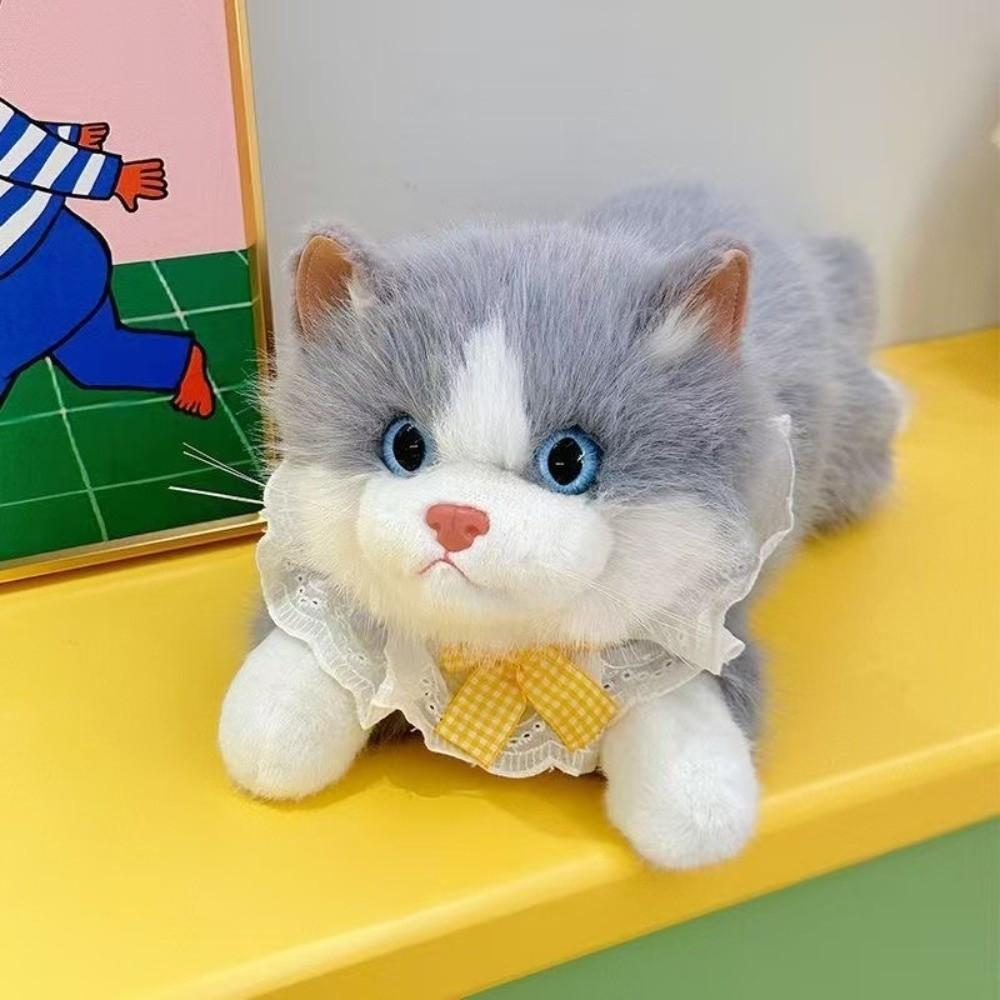 Soft Stuffed Cat Doll Ragdoll Cat Plush Cat Doll Interactive Toys Simulation Cat Plush Toys Girls