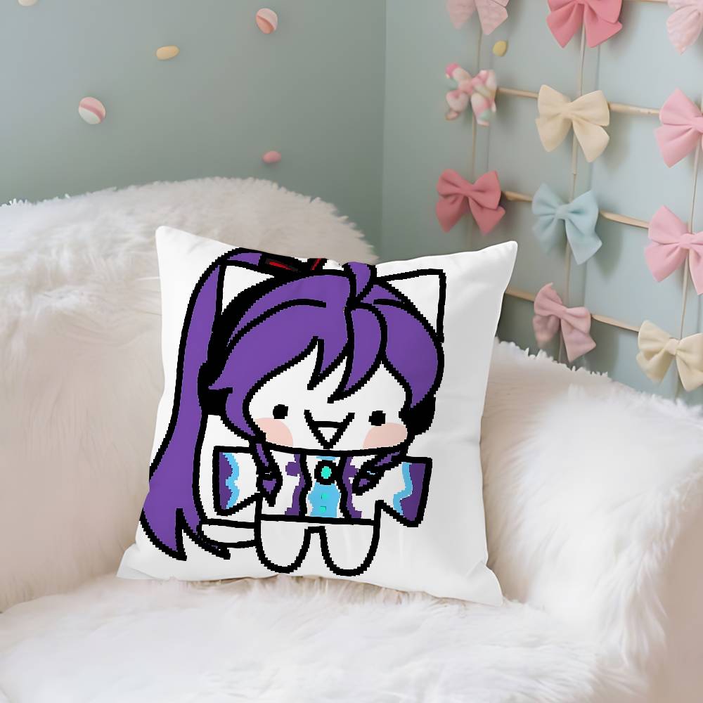 Virtual Singer A-Akita N-Neru Case Plush Fabric Soft Pillowcase Double Sided Print Cushion Cover Household Gifts