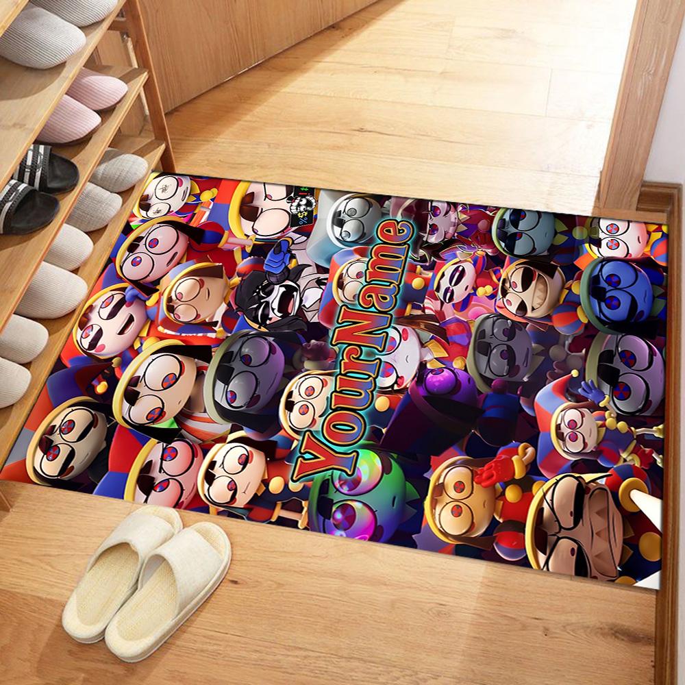 Incredibox Customizable Name Area Rug Suitable for Study room Playrooms Decorate room Game Room Anti-slip Rug Anime Office Decor Gift for Festivals