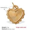 European & American Style Heart-Shaped Rhinestone Stainless Steel Pendant Necklace Accessories