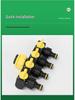 Five-Way Faucet Water Diverter Splitter with Ball Valve Switch (1" X 4 Points)