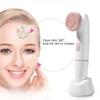 2 In 1 Portable Face Massager Cleaning Brush Sonic Electric Silicone Facial Cleansing Brush Silicone Abs Multifunction