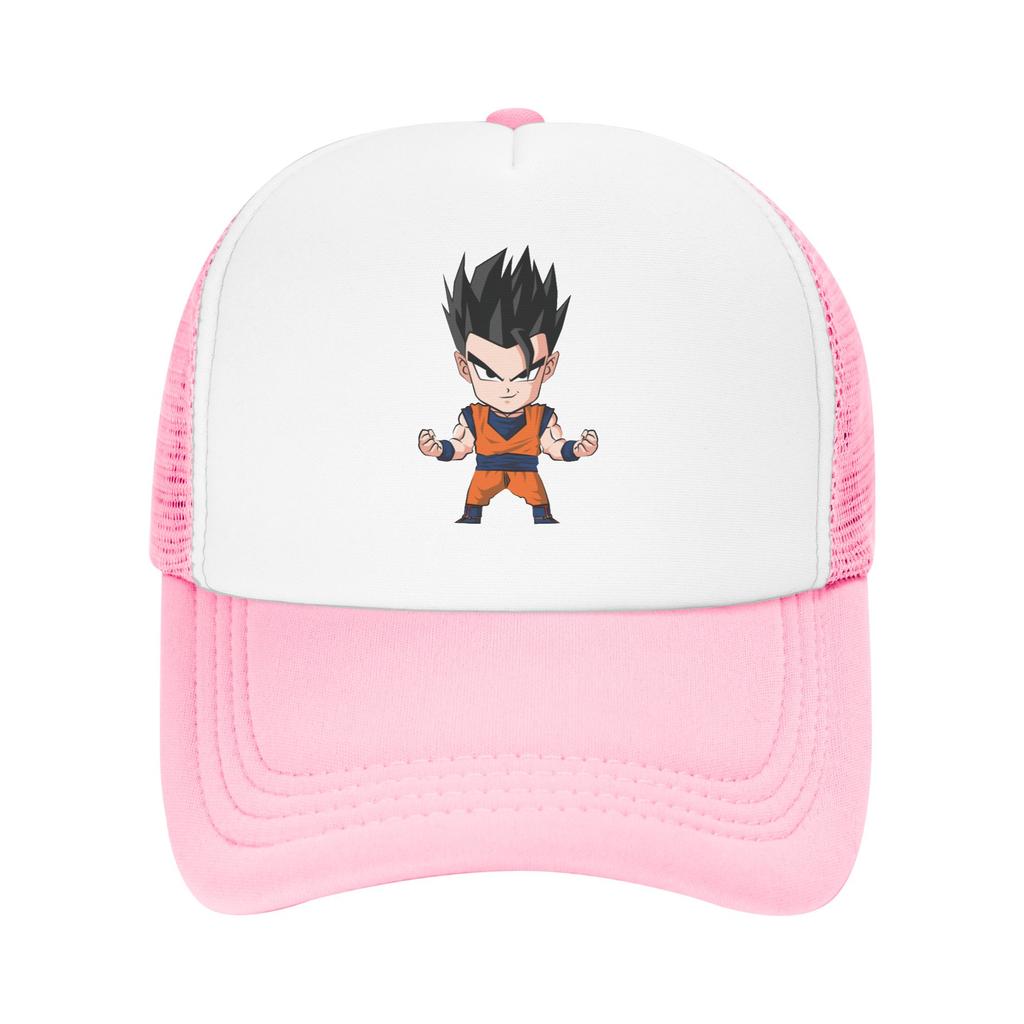 Dragon Ball Gohan Trucker Cap Unisex Vintage Saiyan Dbz Dad Hat Trucker Worker Cap Sports Cap Adjustable Snapback Caps Baseball Cap