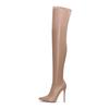 Elastic Thigh High Boots Women Shoes Sexy Slim High Heels Over the knee High Boot Black Red Fetish Long Shoes Lady Large Size 45