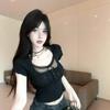 Summer Sweet Spice Girls Fake Two Piece Lace Short Sleeve T-Shirt Showing Clavicle High Waist Short Navel Slim Skinny Top