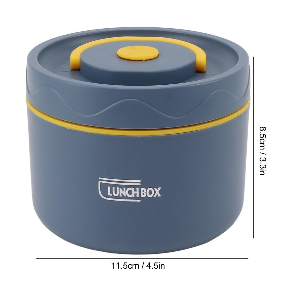 Round Shape Thermal Cooking Pot 420ml/550ml Thermal Lunch Box  Outdoor Dining