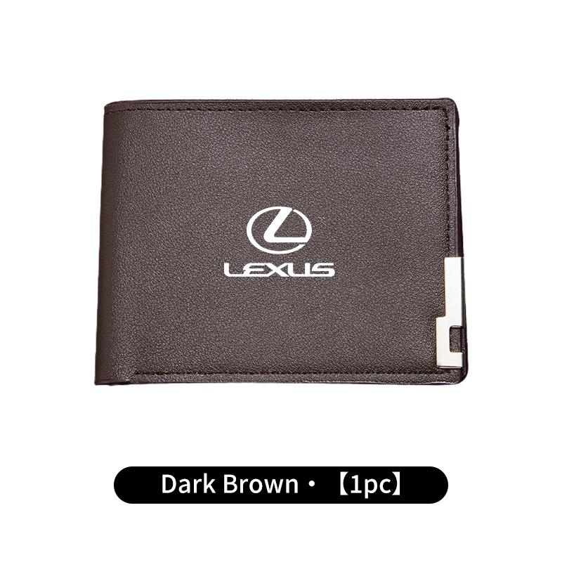 

Car Accessories Driver License Coin Credit Cards Storage Wallet For Lexus IS250 IS200 CT200h GS300 LS430 RX450h LX570 IS300 ES R темно-коричневого кольору