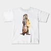 Boys Girls Soft Cotton Graphic Tees Otter Breathable Daily School Wear Kids T-Shirts