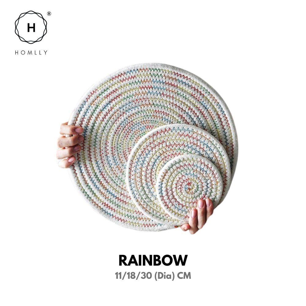 

Homlly Modern Braided Round Table Coasters (X6PCS) Diameter 11cm X6PCS