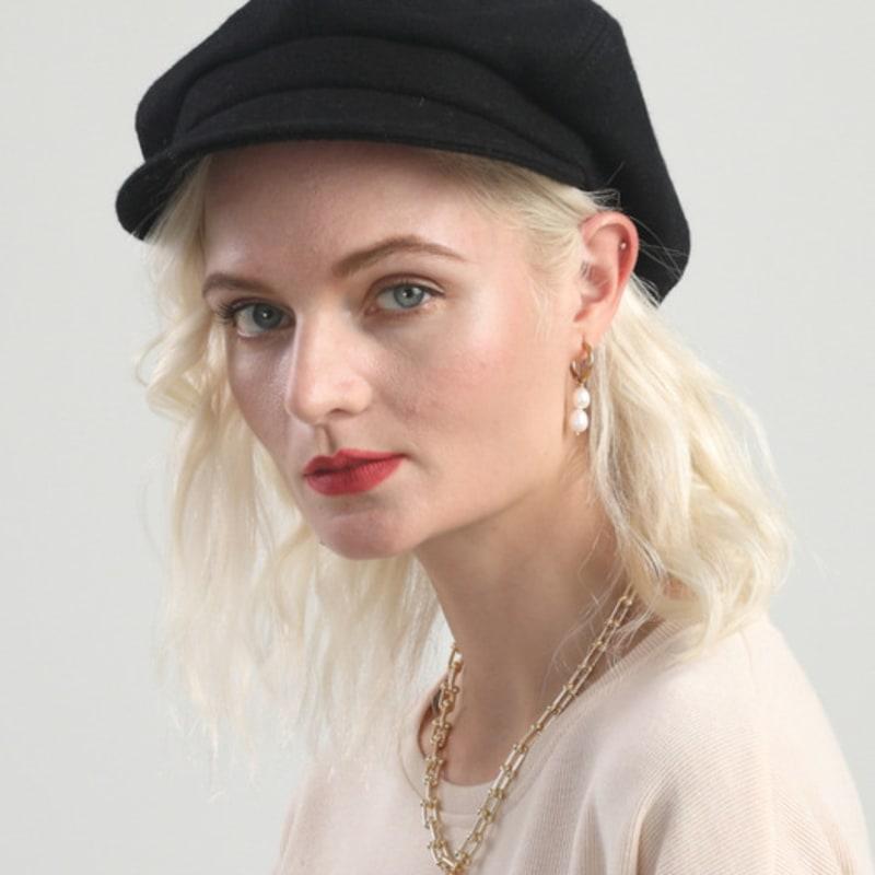 

MAIA Wool Bread Hat - Black FREE