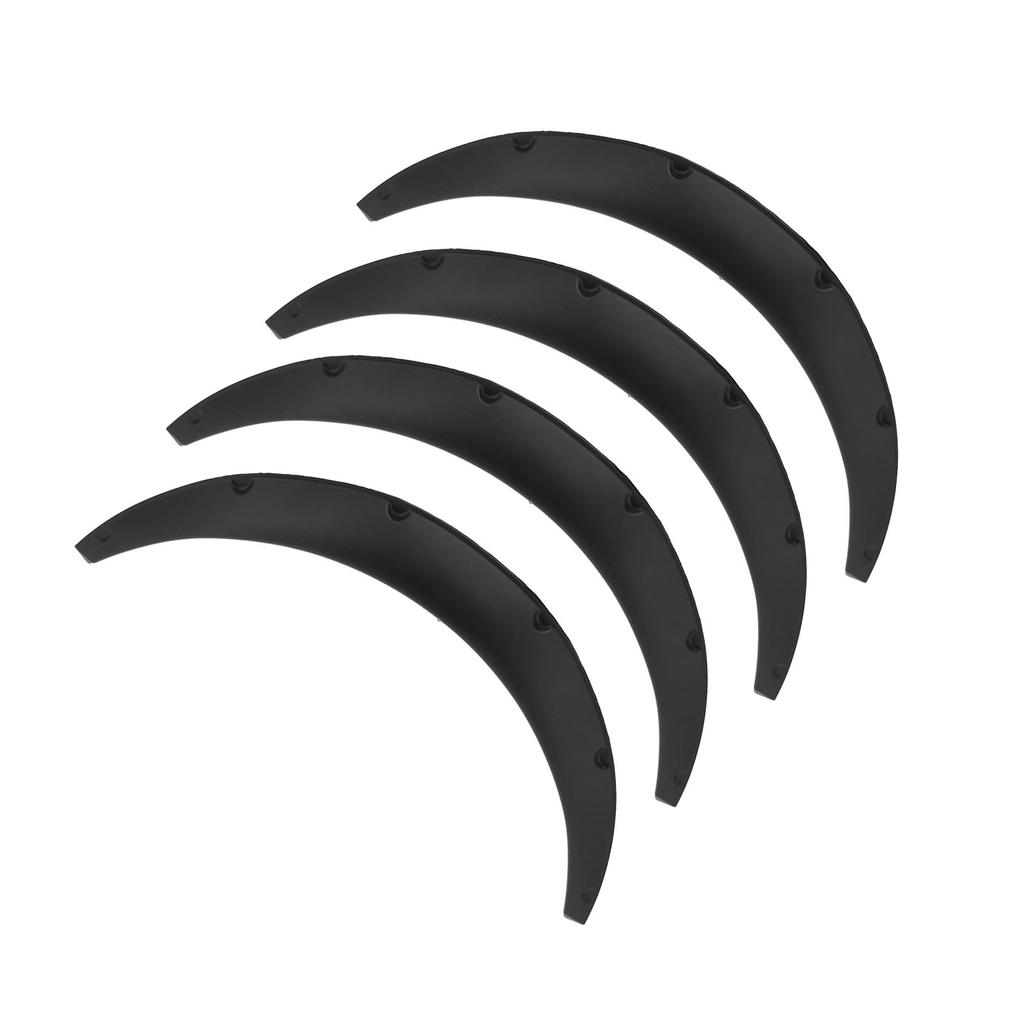 4pcs Wheel Eyebrow Protector Flexible PP Widened Decorative Wheel Arches Lips Universal for Car110mm 4.3in