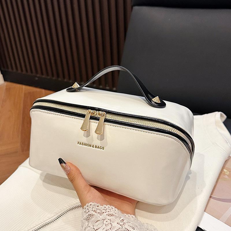 

Makeup bag women large-capacity cosmetics storage bag toiletries bag чёрный