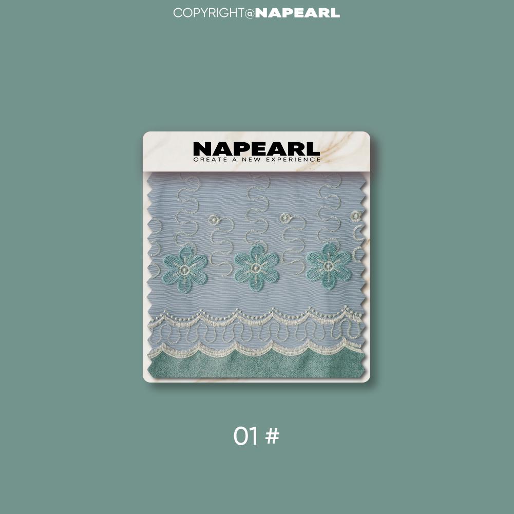 

1 шт. NAPEARL модные вышитые современные европейские полузатемняющие шторы и занавески из марли для гостиной, спальни, домашнего декора Tulle-W100cm x L200cm