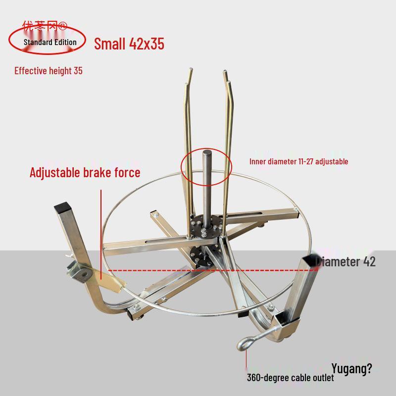 Vertical Wire Reel Stand: Electrician's Wire Payout Rack & Pulling Tool