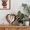 Horse Decor for Home 2D Wood Horse Room Decor Snuggle Pose Animal Sculpture for Workplace Exhibition Hall Shelf Living Room
