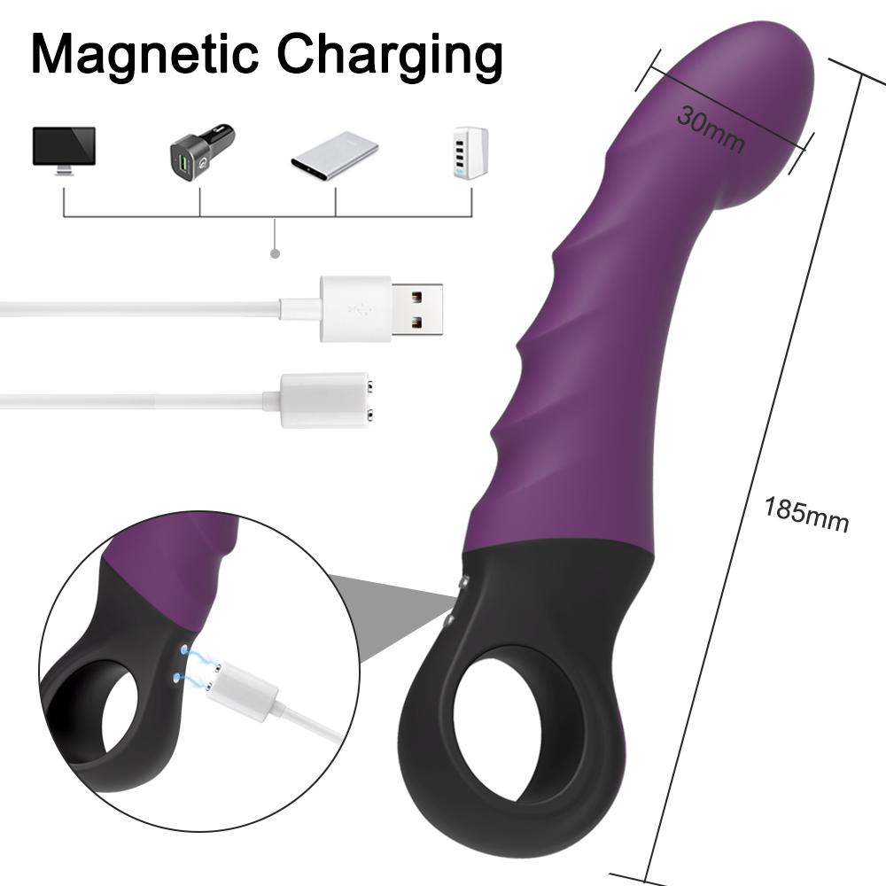 Dildo Multi Speed G Spot Vagina Vibrator Klitoris Butt Plug Anal Erotiske Varer Produkter Sexleketøy for Kvinner Voksne Kvinner