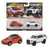 Hot Wheels Premium 2-Pack Subaru Crosstrek 2018 Toyota 4Runner Vehicle Toys, Miniature Cars, Ages 3+, Multi-Purpose, JBK98