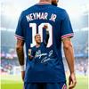 Maillot de football T-shirt Sportswear Enfant Impression 3D Été Neymar Haute Qualité. Ample et Confortable Convient pour un Usage Quotidien
