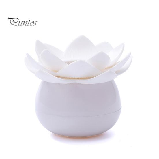 

Премиальный цветочный дизайн, влагостойкий органайзер для ватных палочек, контейнер для хранения ватных палочек в форме лотоса, бытовые принадлежности S белый