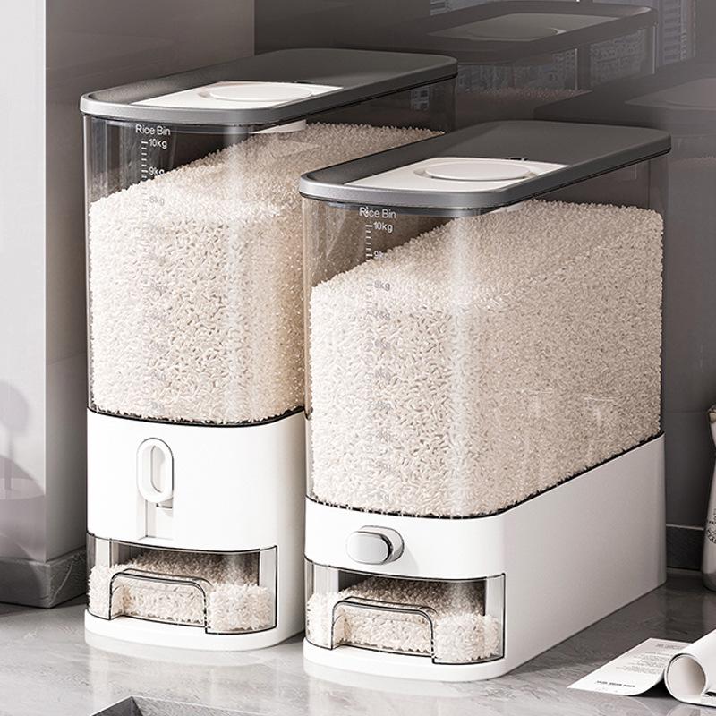 Sealed High-Capacity Insect-Proof Rice Storage Bin - 20 Jin