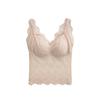 V-Neck Sexy Lace Camisole Top with Chest Pads for Women - Sleek, Sleeveless, and Stylish