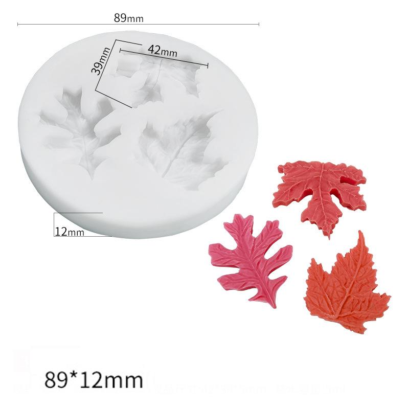 3D dýňová silikonová forma Halloween javorový list Mousse Dort Dekorace Model DIY Potřeby na pečení dezertů