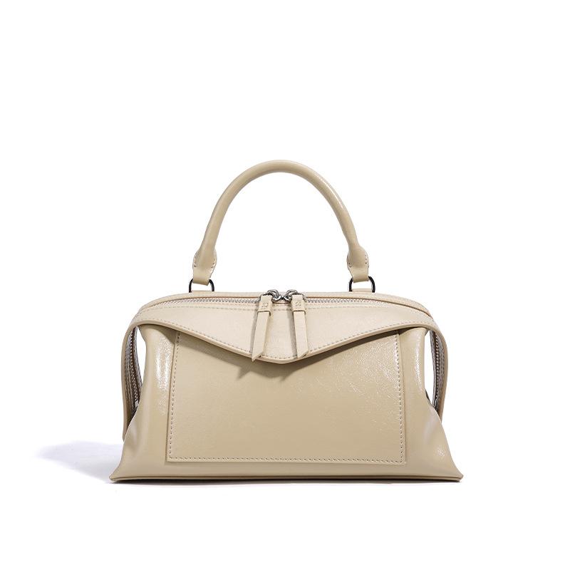 

Женская сумка-подушка кроссбоди, сумка-тоут для поездок, нишевая высококлассная кожаная женская сумка через плечо абрикосовый