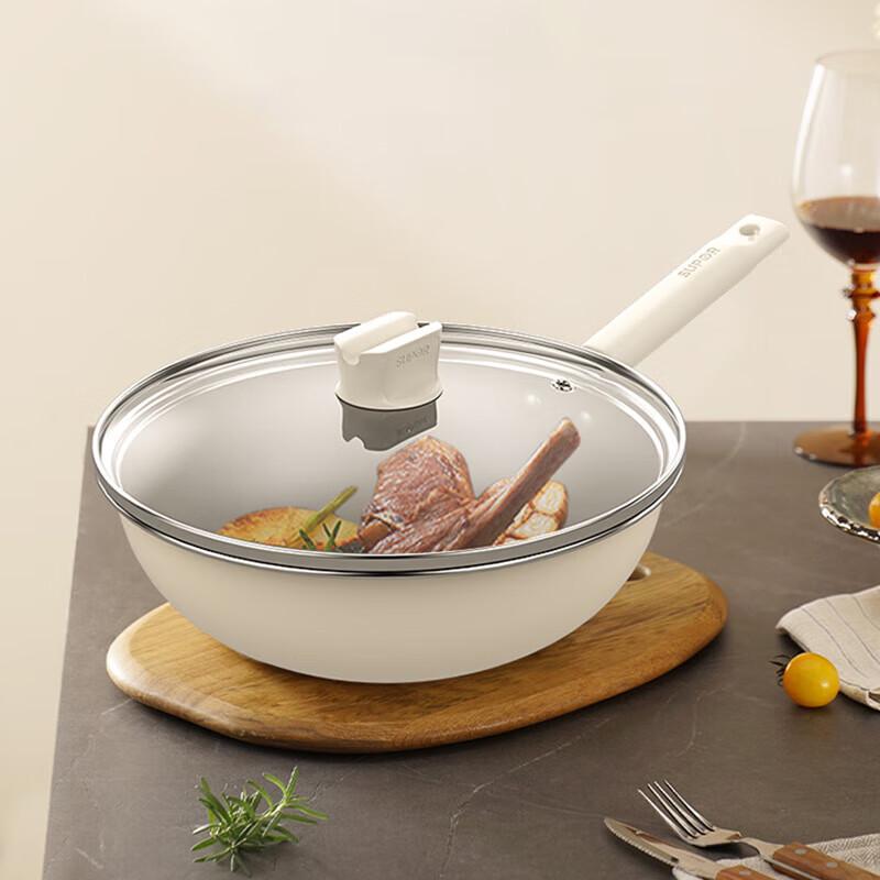 SUPOR 32cm Anti-Bacterial Non-stick Wok