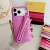 RHODE Fuchsia Lip Gloss Organiser Phone Case — Silicone Protective Case with Built-in Lip Balm Slot (for iPhone)