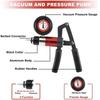 21pcs Manual Brake Bleeder Vacuum Pump Kit Automotive Fluid Tester with Gauge Adapters 2 In 1 Handheld Pistol Test Tools for Car