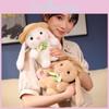 Pudding Bunny Plush Stuffed Toy Hat Rabbit Doll Decoration Kids Gift Birthday
