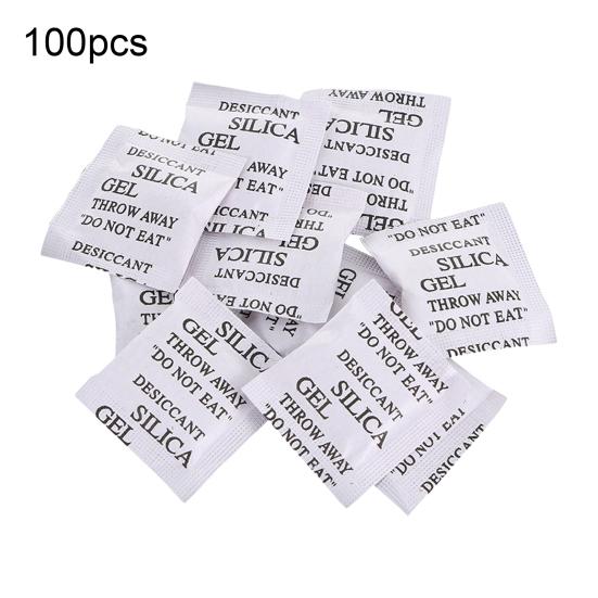 100 Adet 1/2G Silika Jel Paketleri Elektronik Takı Kameralar Giysi Kitap Hassas Aletler Nem