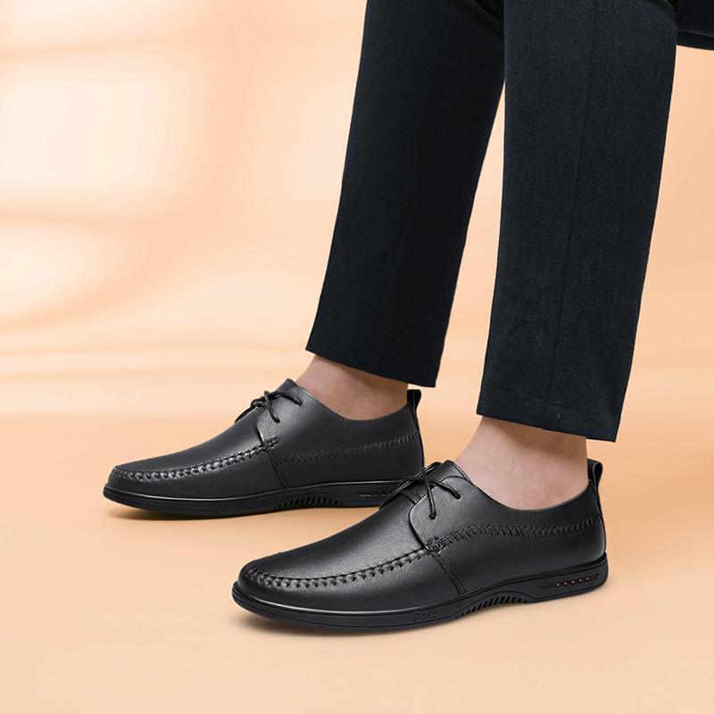 Мужская повседневная обувь из натуральной кожи — фото 6