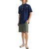 Columbia Fashionable Comfortable Casual Soft UPF50 Sun Protection Short Sleeve Shirt Unisex shirts Navy-Blue FJ7047-466