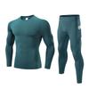 Herren Kompressions Sportset Langarm Oberteil Hose Laufen Basketball Fitnessstudio Training Schnelltrocknend Atmungsaktiv Sportbekleidung
