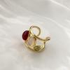 Adjustable High-End Vintage Gem Crystal Ring