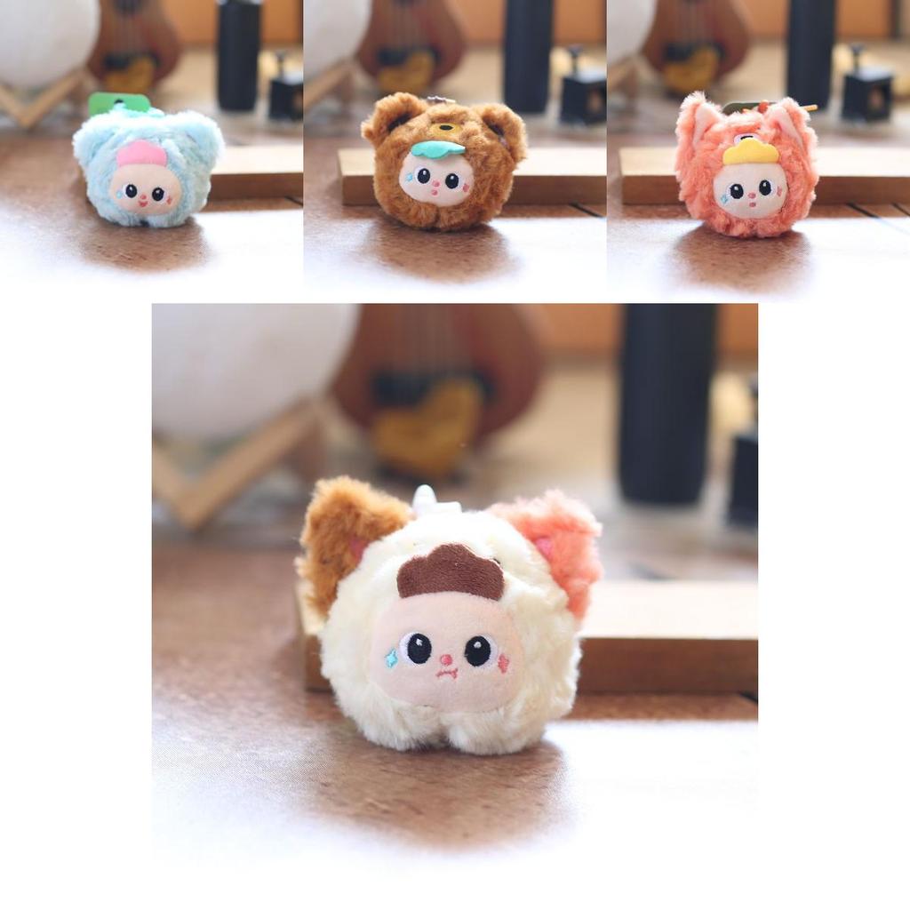 Plush Stuffed Animal Keychain 4in Pp Cotton Ultra Soft Doll Gift For Kids Bag Charm