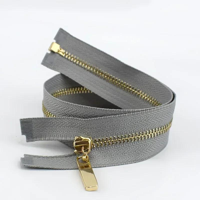 2/5Pcs 3# 40-70cm Open-end Metal Zippers for Sewing Jacket Coat Zipper Tapes Clothes Tent Zip Repair Kit DIY Garment Accessories