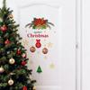 1pc Christmas Door Sticker, Removable Vinyl Decal with Snowflake Tree, Large Wall Decoration for Home Holiday Party