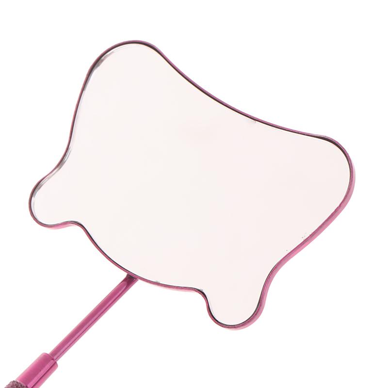 1ks kočičí hlava z nerezové oceli multifunkční kontrolní zrcadlo řas prodlužování řas krása make-up Přenosná zrcátka na řasy