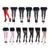 Women Sexy Tights Skinny Stockings Patterned Tights Thigh High Elastic Socks Halloween Leggings Pantyhose