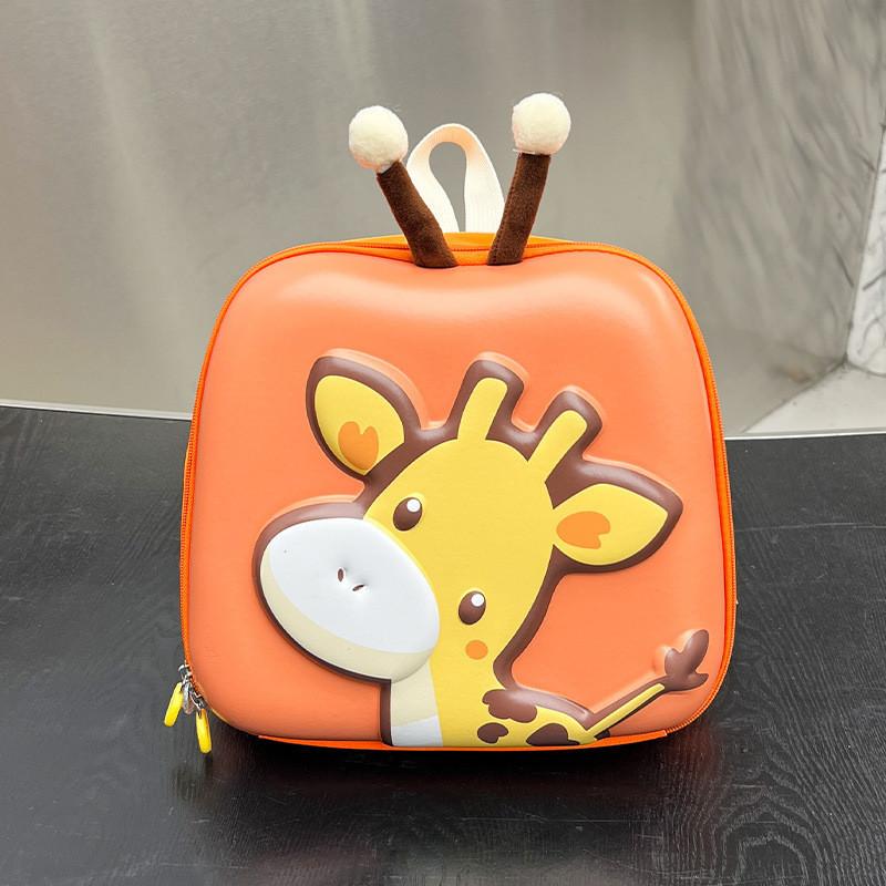 Adorable Cartoon Deer Eva Shell Backpack For Kids Unisex Cute Nursery Schoolbag