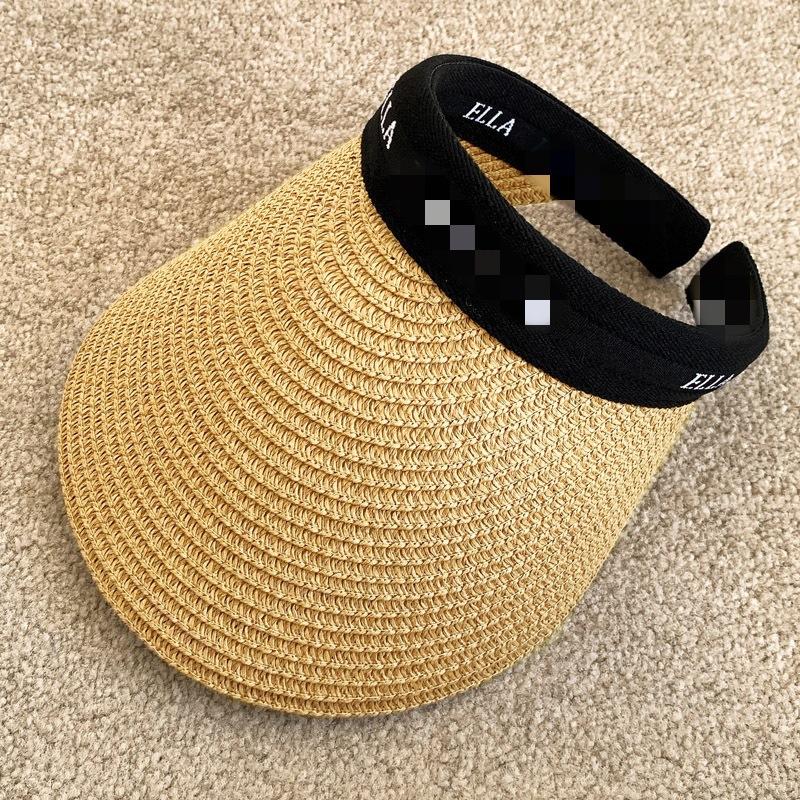 Sun protection cap Foldable sun hat Outdoor riding women's large brim Empty top cycling sun protection fisherman sun hat