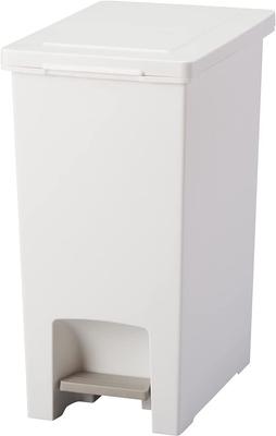 Asbel Trash Can with Lid Pedal Type 20L Made In Japan Evan Pedal Pail Width X Depth X Height White 23.3 34.5 44.4cm