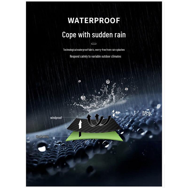 Jeanswest Men's Hooded Outdoor Windbreaker Jacket