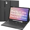 iPad Air 11/13 Protective Leather Case with Bluetooth Keyboard & Touch Pen
