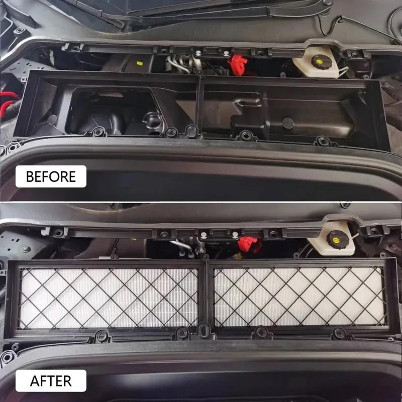 Per Tesla Model Y Juniper 2025-2020 2026 4 Pezzi Filtro Abitacolo HEPA Filtro Ingresso Sostituzione con Accessori al Carbone Attivo