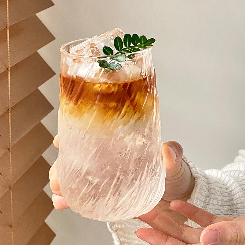 Japanese-Style Retro Beverage Cup for Fruit Tea, Iced Americano, Juice, or Latte