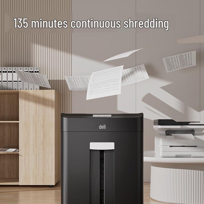 Deli 14436 Commercial Paper Shredder CN plug (adapter included)