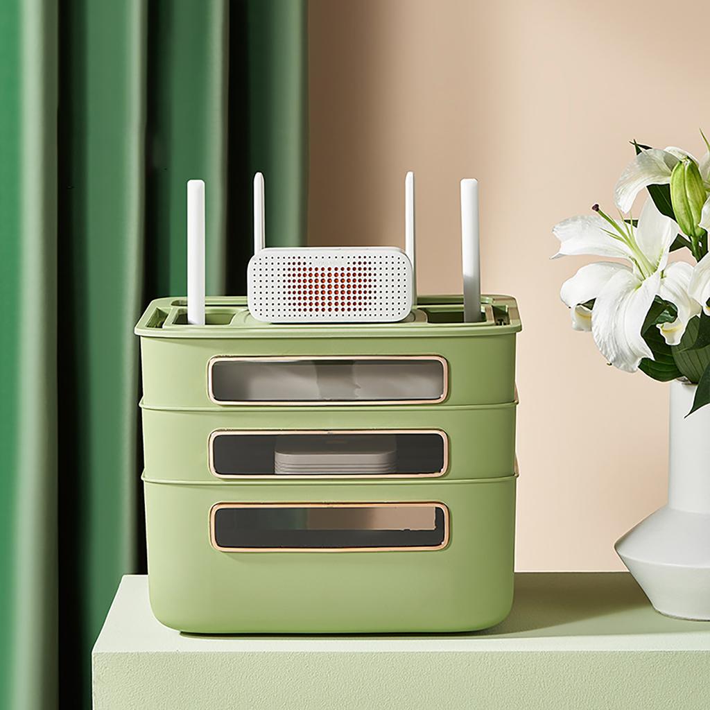 WIFI Router Storage Box Cable Management Versatile Socket WiFi   Box for Desktop